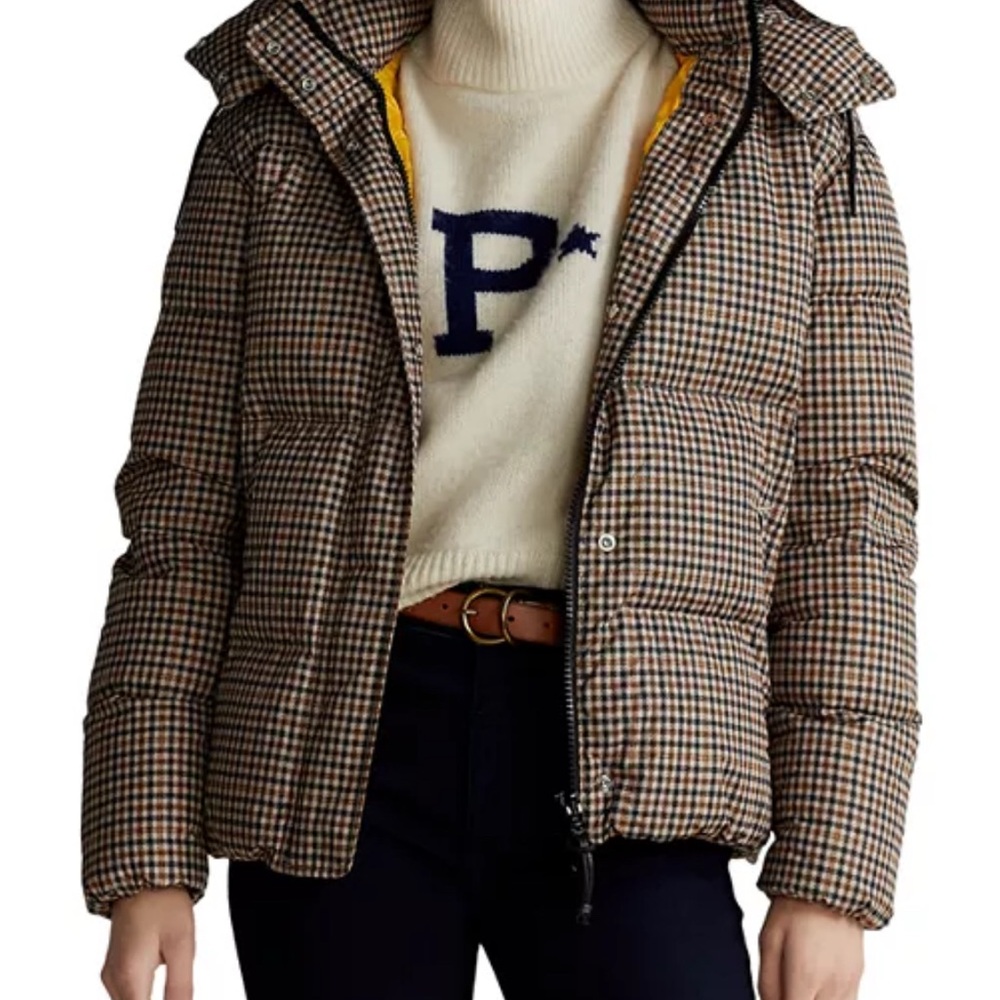 Ralph Lauren Plaid Puffer Jacket